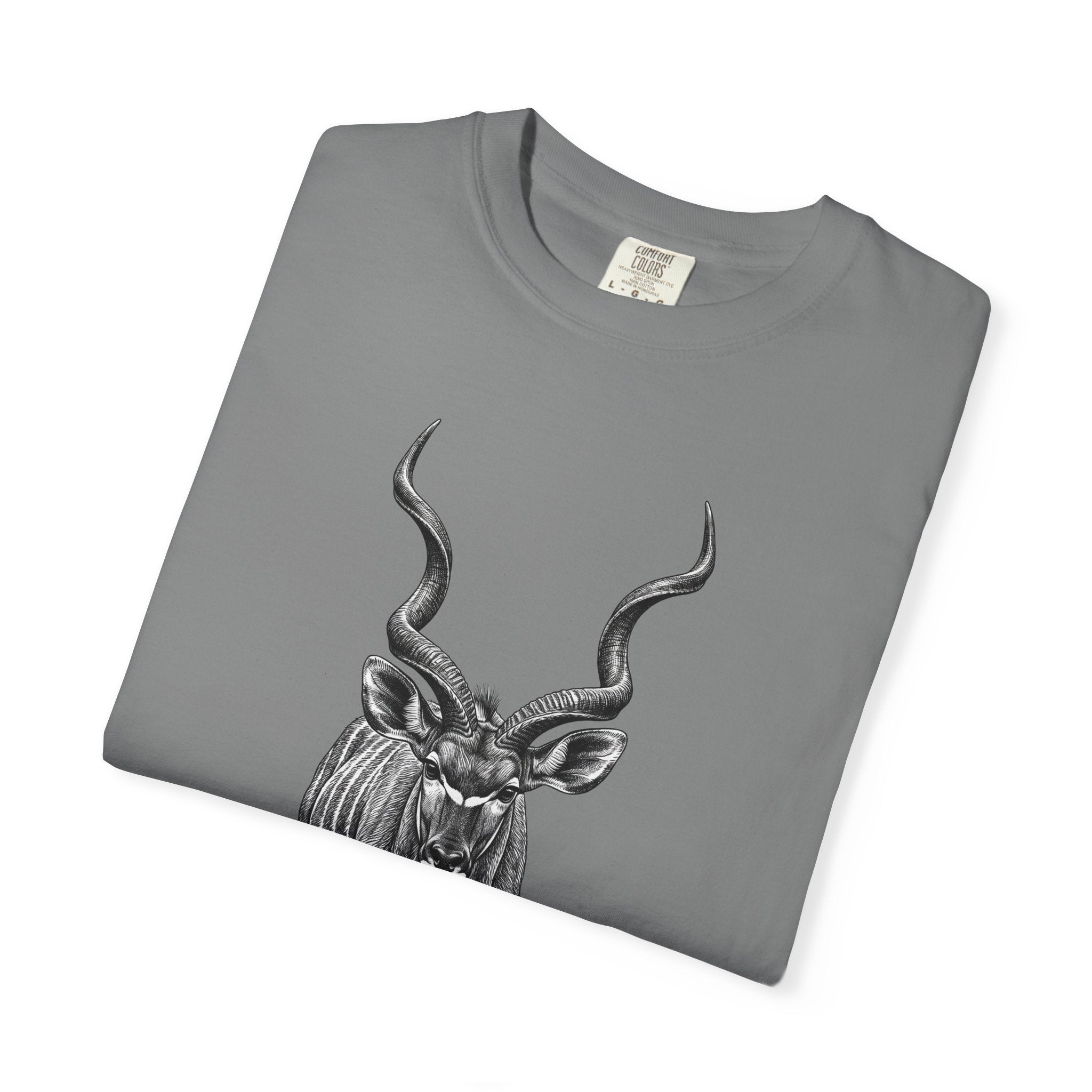 Kudu Antelope Vintage Sketch T‑Shirt — Wildlife Animal Graphic Tee