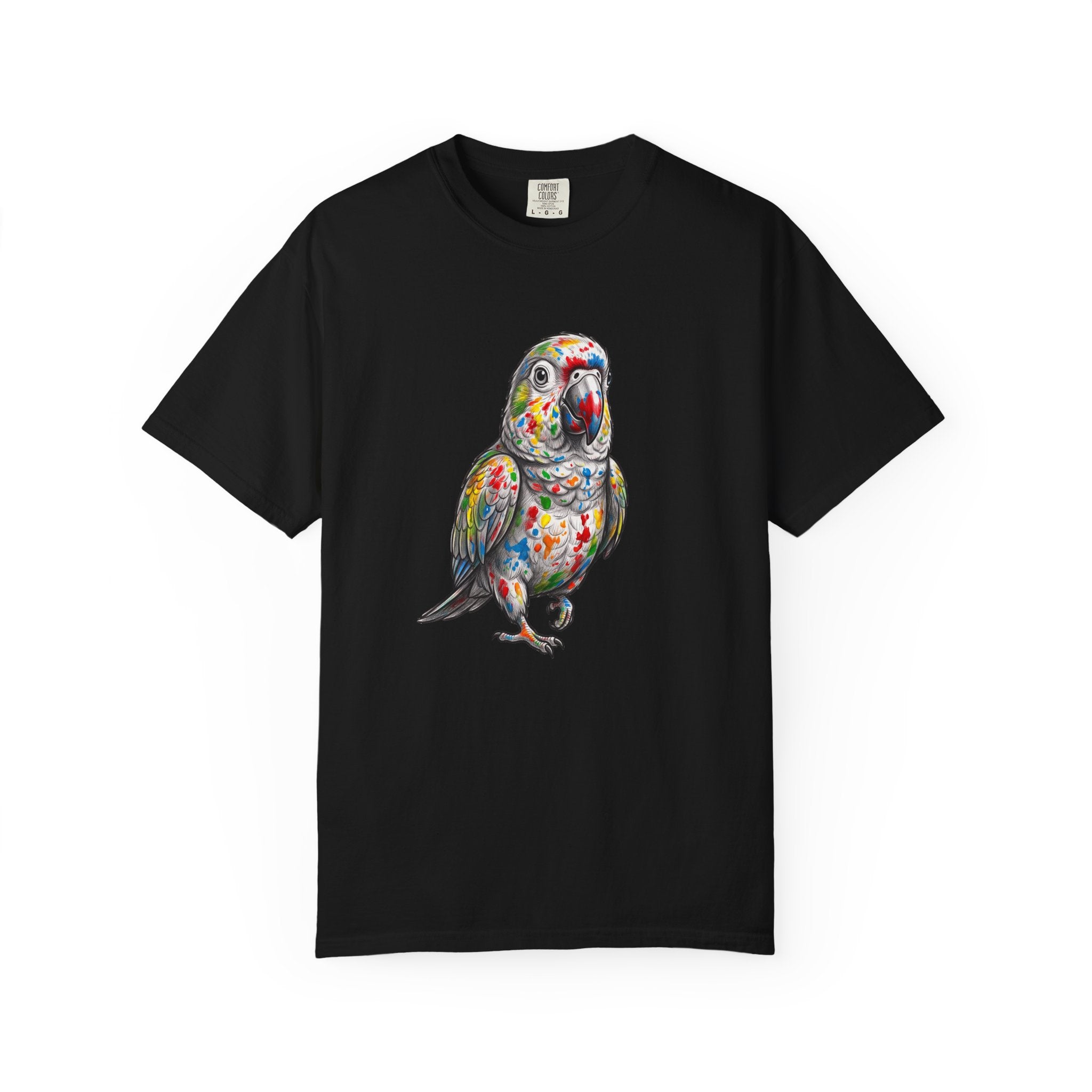 Colorful Parrot T-Shirt — Vibrant Tropical Bird Tee for Parrot Lovers