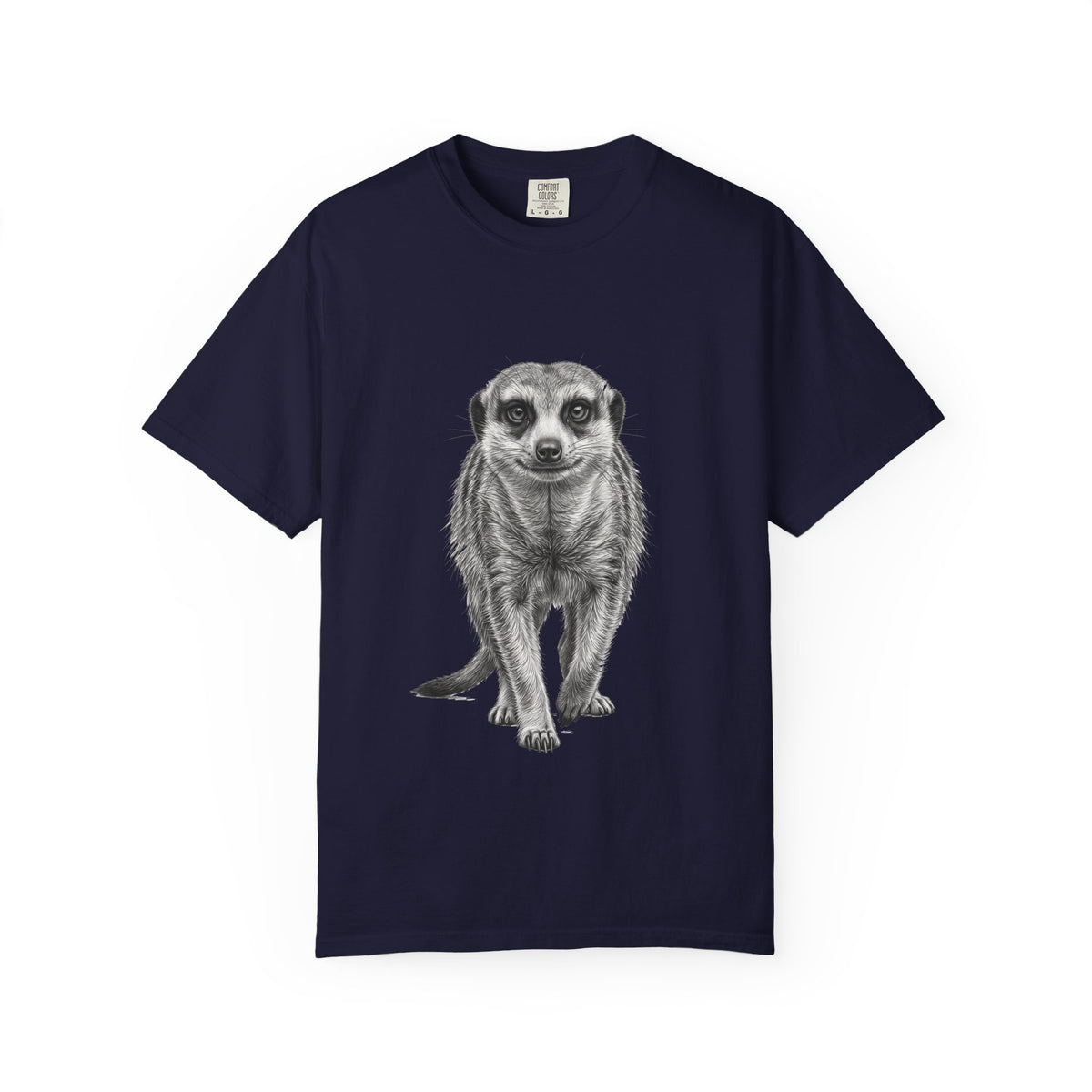 Meerkat Sketch T‑Shirt — Realistic Wildlife Illustration Tee