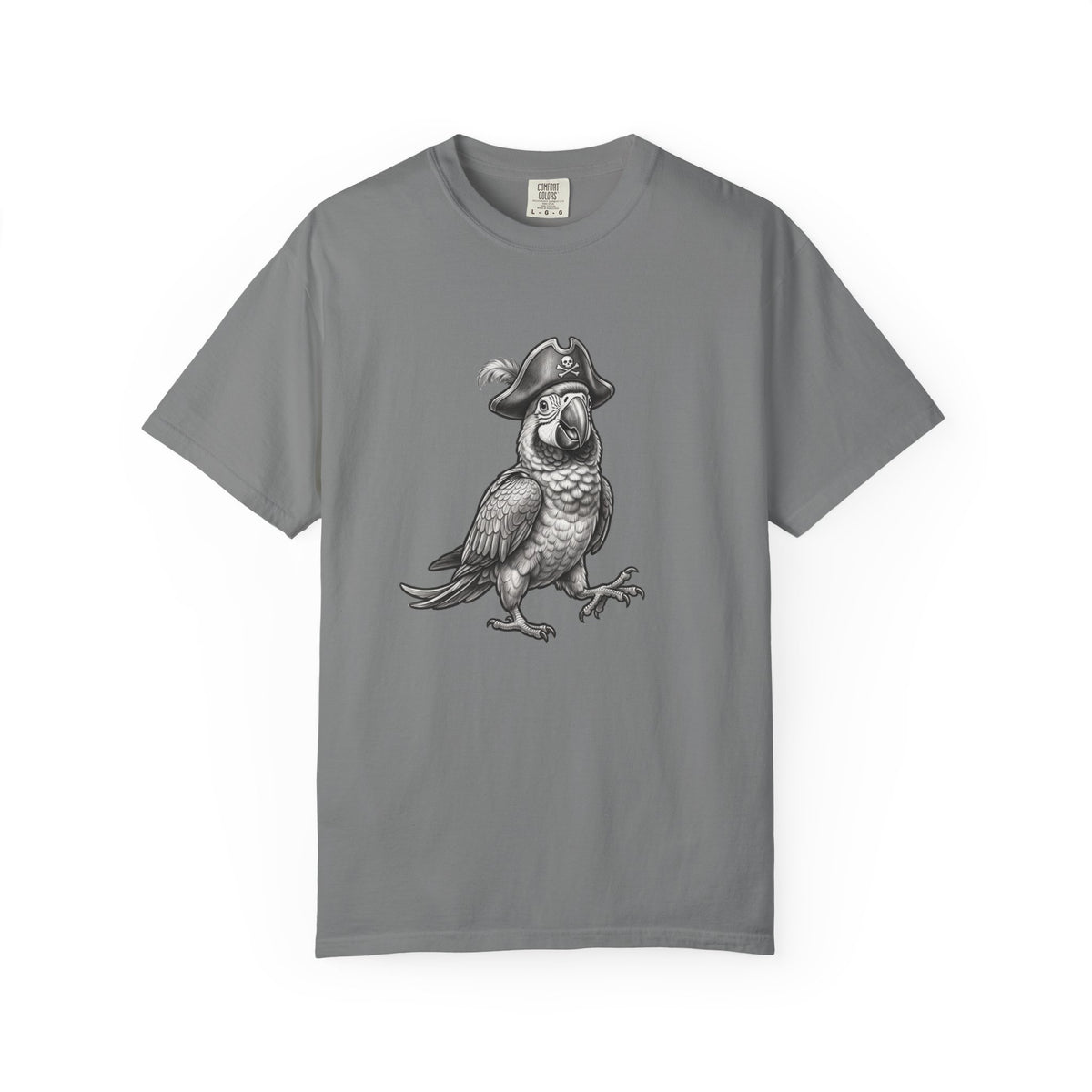 Pirate Parrot T‑Shirt — Vintage Illustration Tee for Bird Lovers & Nautical Fans