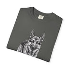 German Shepherd Graphic Tee – Realistic Dog Portrait T-Shirt