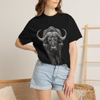 Buffalo Charge T‑Shirt — Bold Running Buffalo Graphic Tee