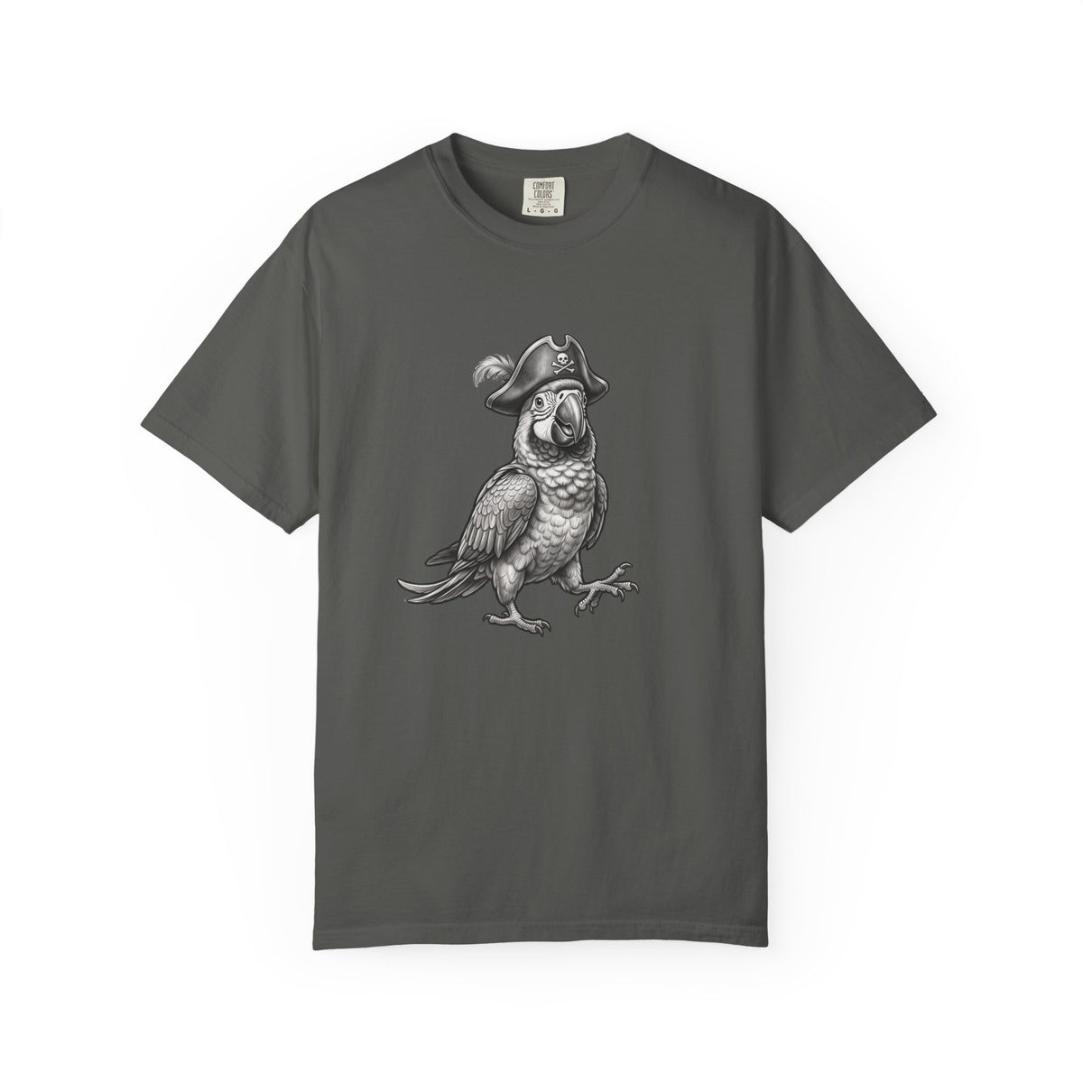Pirate Parrot T‑Shirt — Vintage Illustration Tee for Bird Lovers & Nautical Fans