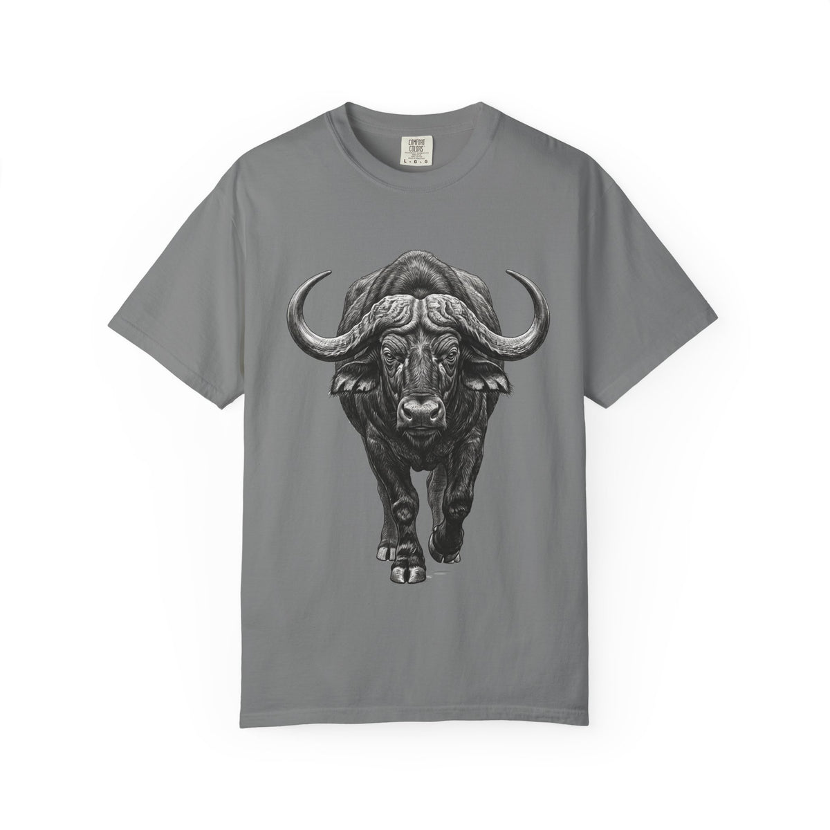 Buffalo Charge T‑Shirt — Bold Running Buffalo Graphic Tee