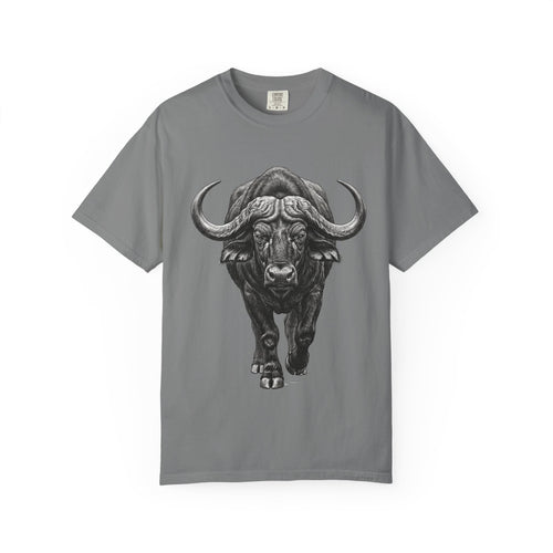 Buffalo Charge T‑Shirt — Bold Running Buffalo Graphic Tee