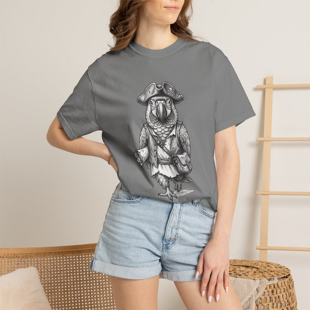 Pirate Parrot T-Shirt — Vintage Nautical Bird Graphic Tee