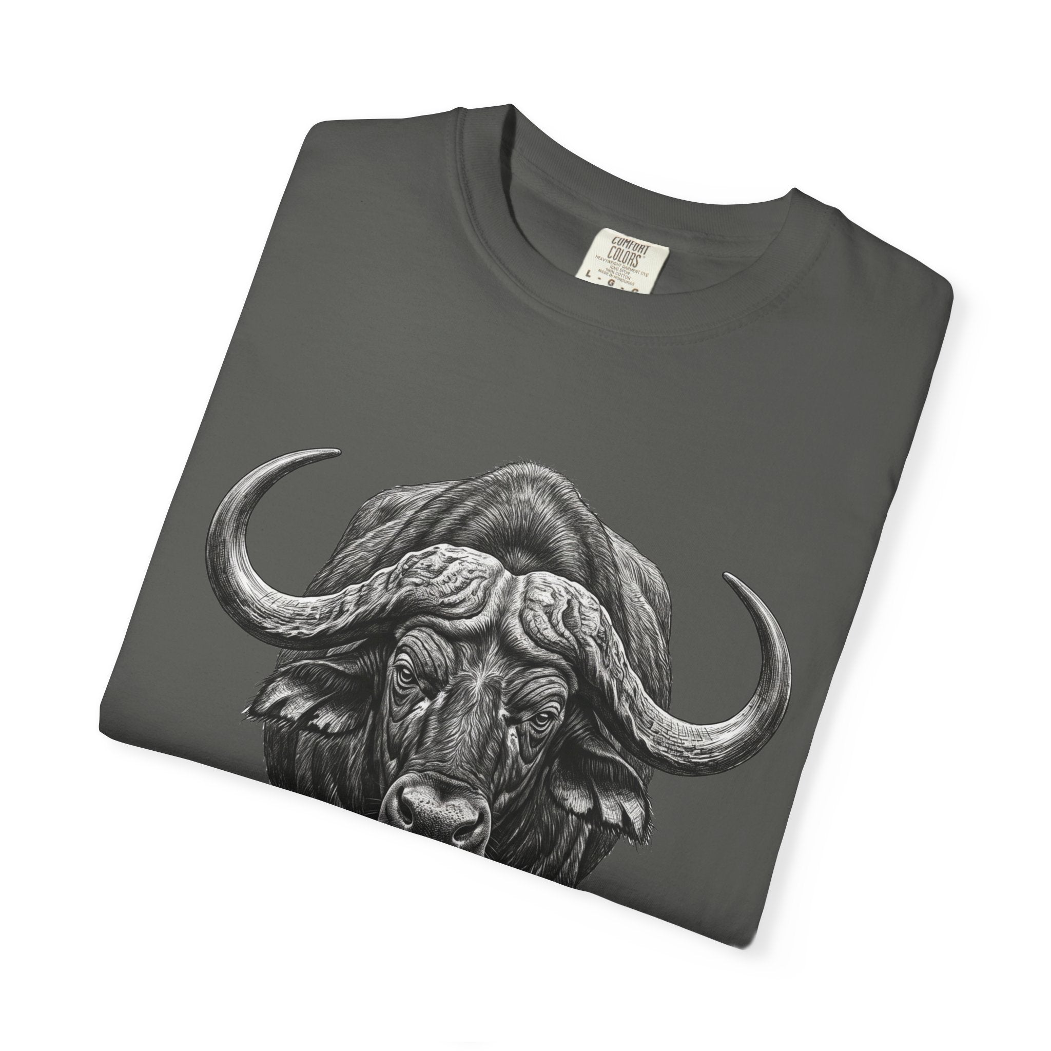 Buffalo Charge T‑Shirt — Bold Running Buffalo Graphic Tee