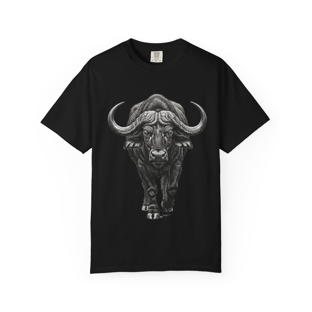 Buffalo Charge T‑Shirt — Bold Running Buffalo Graphic Tee
