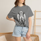 Rhino Graphic T-Shirt — Realistic Front-Facing Rhino Wildlife Tee