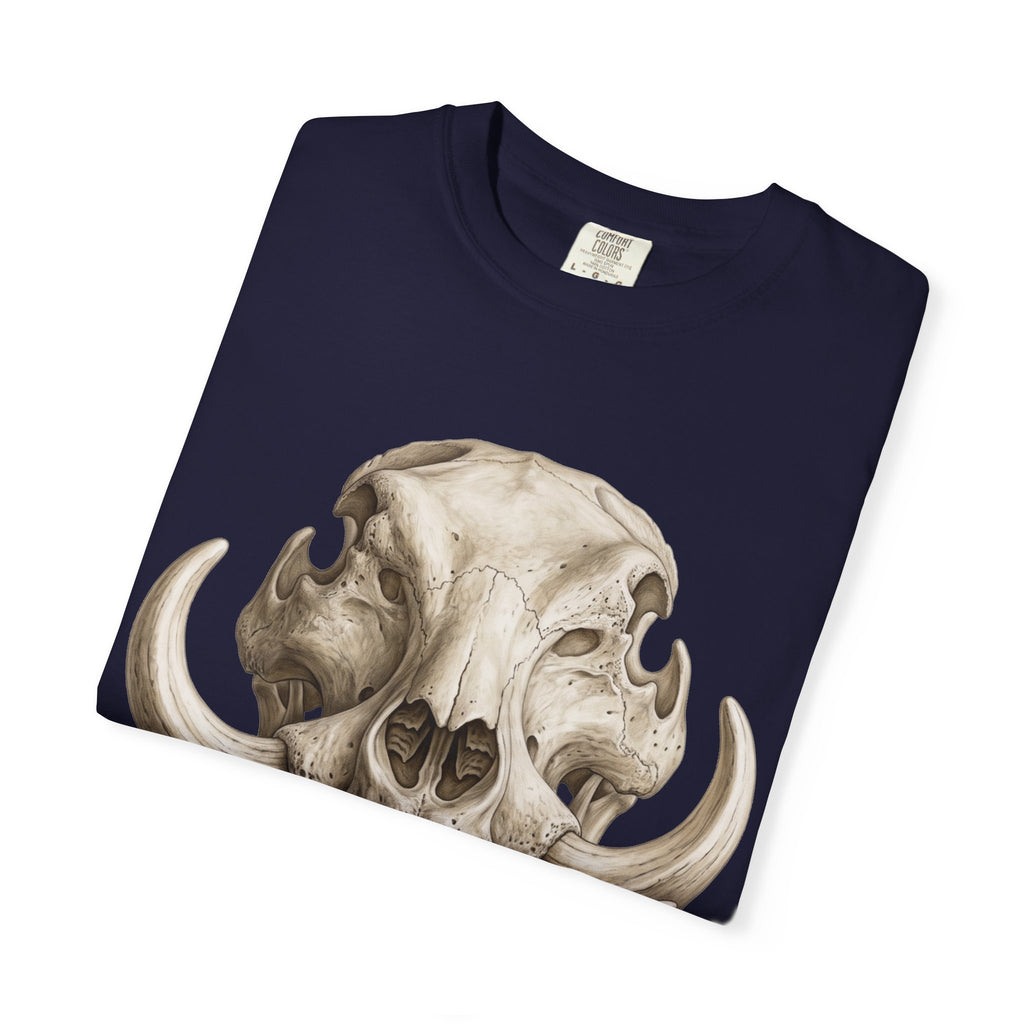 Boar Skull Graphic T-Shirt — Gothic Animal Skull Tee for Men & Women