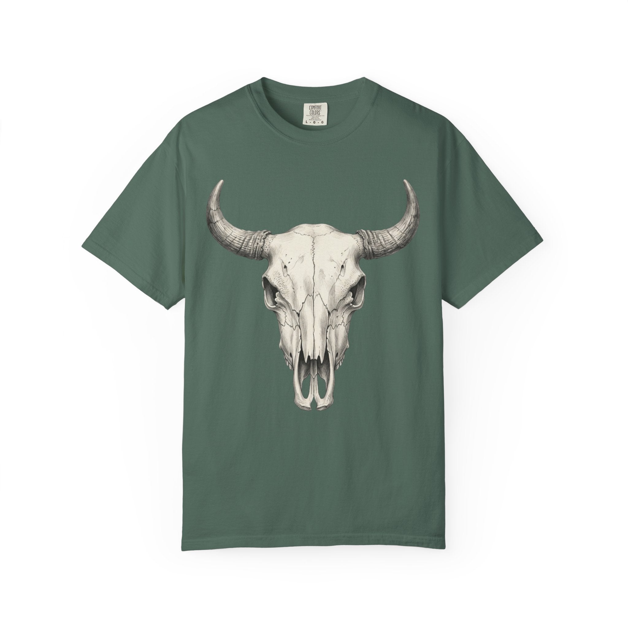 Cow Skull Graphic T-Shirt — Vintage Western Desert Vibe