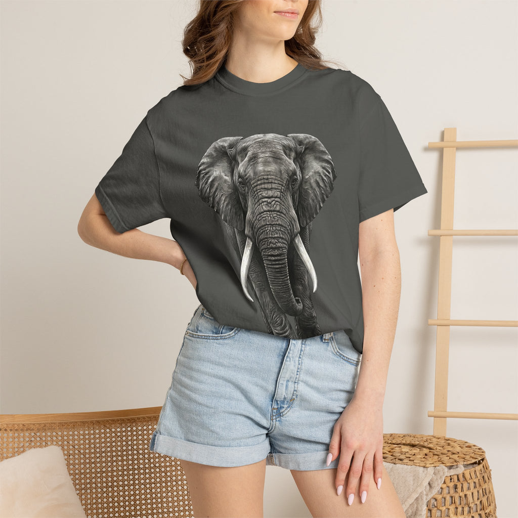 Elephant Graphic T-Shirt — Realistic Safari Animal Tee