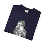 Parrot With Beanie T-Shirt — Hipster Bird Graphic Tee