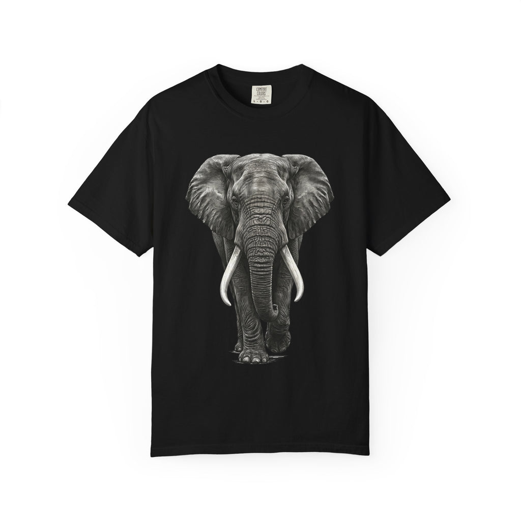 Elephant Graphic T-Shirt — Realistic Safari Animal Tee