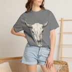 Cow Skull Graphic T-Shirt — Vintage Western Desert Vibe