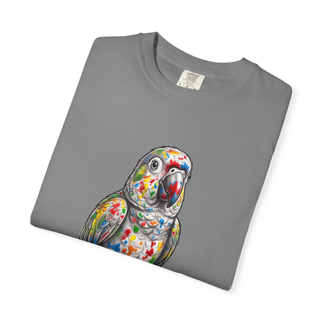 Colorful Parrot T-Shirt — Vibrant Tropical Bird Tee for Parrot Lovers