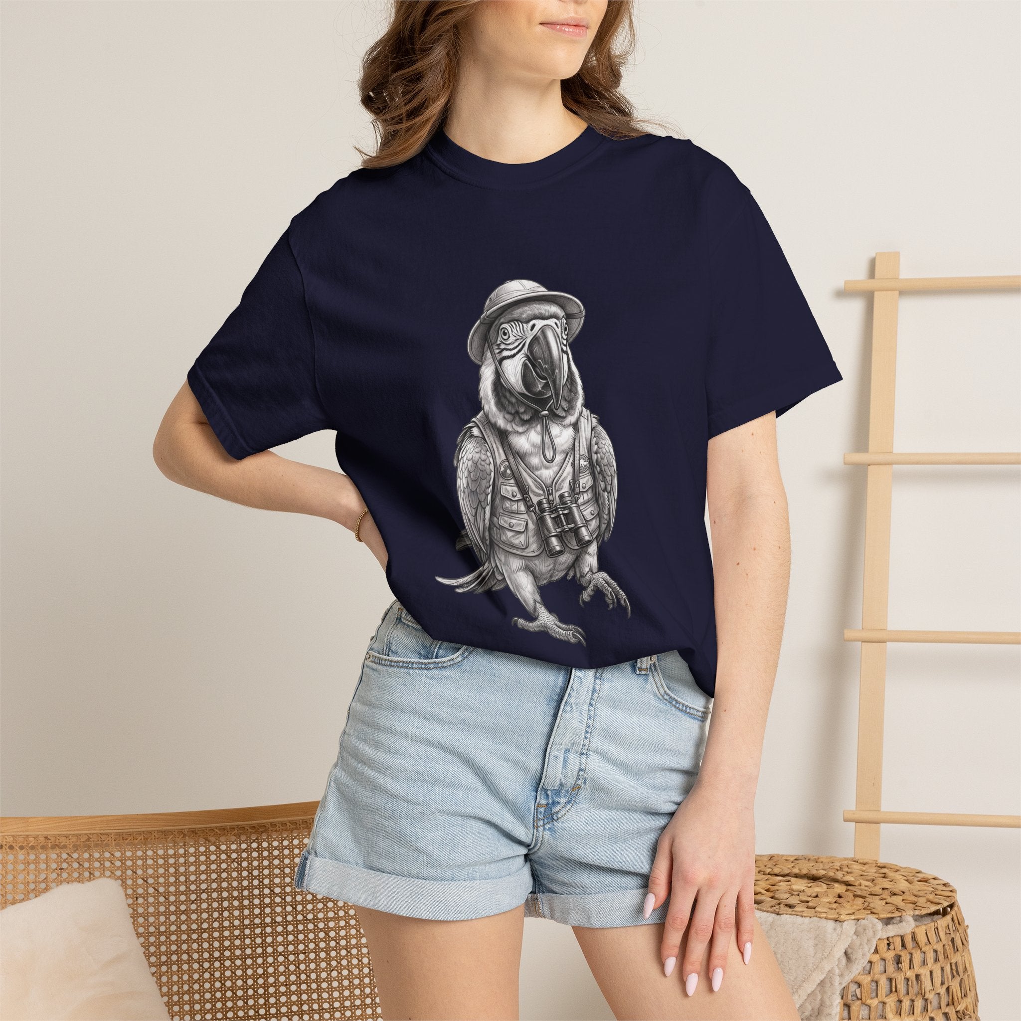 Explorer Parrot Graphic T‑Shirt