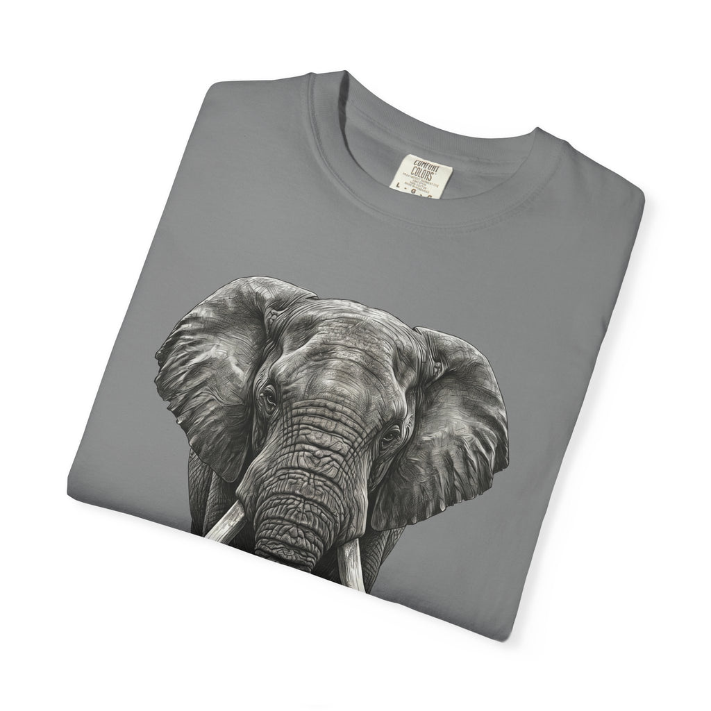 Elephant Graphic T-Shirt — Realistic Safari Animal Tee
