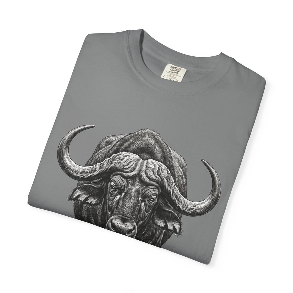 Buffalo Charge T‑Shirt — Bold Running Buffalo Graphic Tee