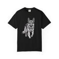 German Shepherd Graphic Tee – Realistic Dog Portrait T-Shirt