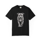 Pit Bull Portrait T‑Shirt — Realistic Running Dog Graphic Tee