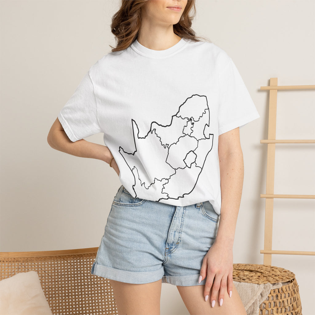 South Africa Outline Map T-Shirt – Minimalist Geography Tee