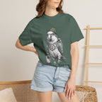 Parrot With Beanie T-Shirt — Hipster Bird Graphic Tee