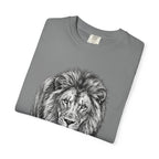 Lion Graphic T-Shirt — Realistic Walking Lion Illustration