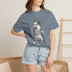 Parrot With Beanie T-Shirt — Hipster Bird Graphic Tee