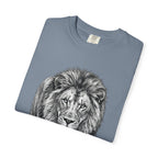 Lion Graphic T-Shirt — Realistic Walking Lion Illustration