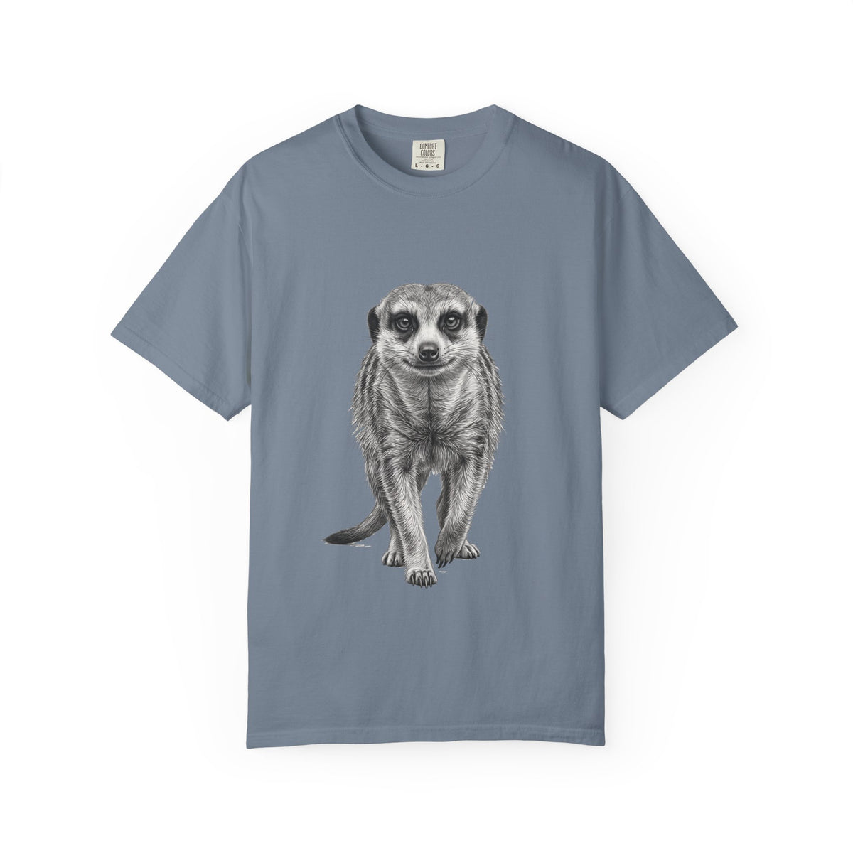 Meerkat Sketch T‑Shirt — Realistic Wildlife Illustration Tee