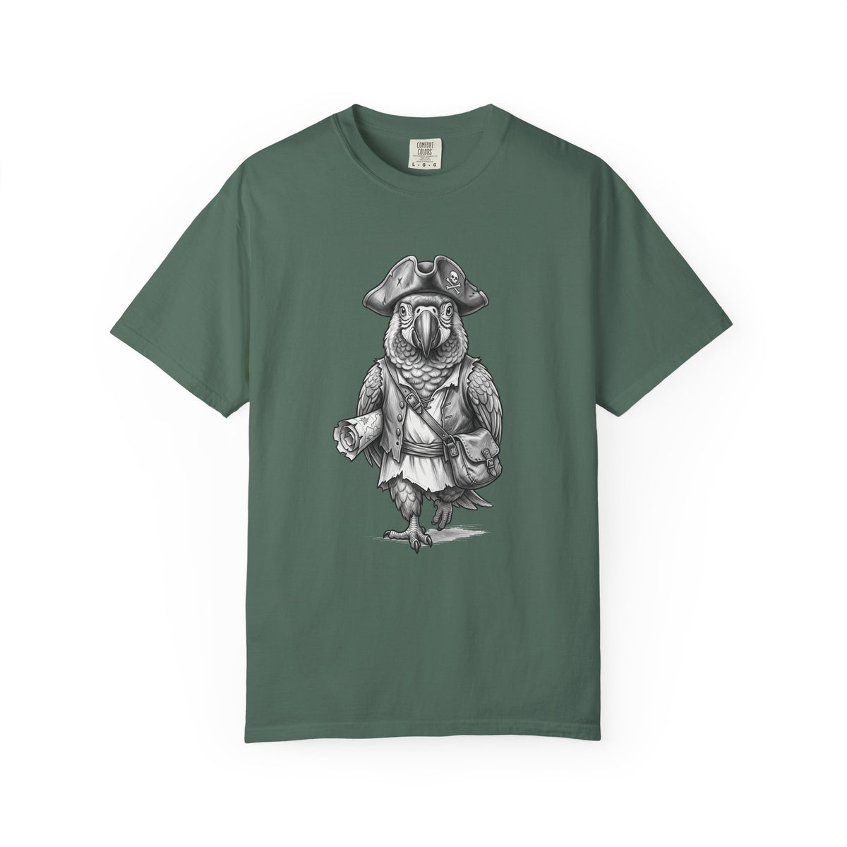 Pirate Parrot T-Shirt — Vintage Nautical Bird Graphic Tee