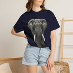 Elephant Graphic T-Shirt — Realistic Safari Animal Tee