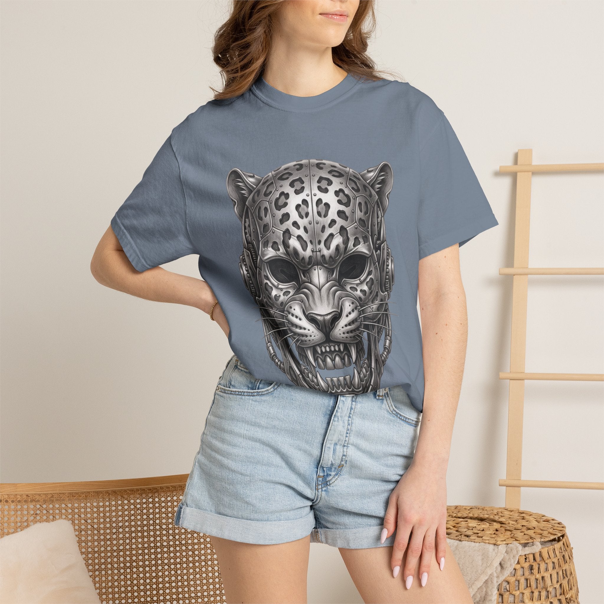 Jaguar Skull Tee — Fierce Leopard Skull Graphic T-Shirt