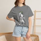 Parrot With Beanie T-Shirt — Hipster Bird Graphic Tee