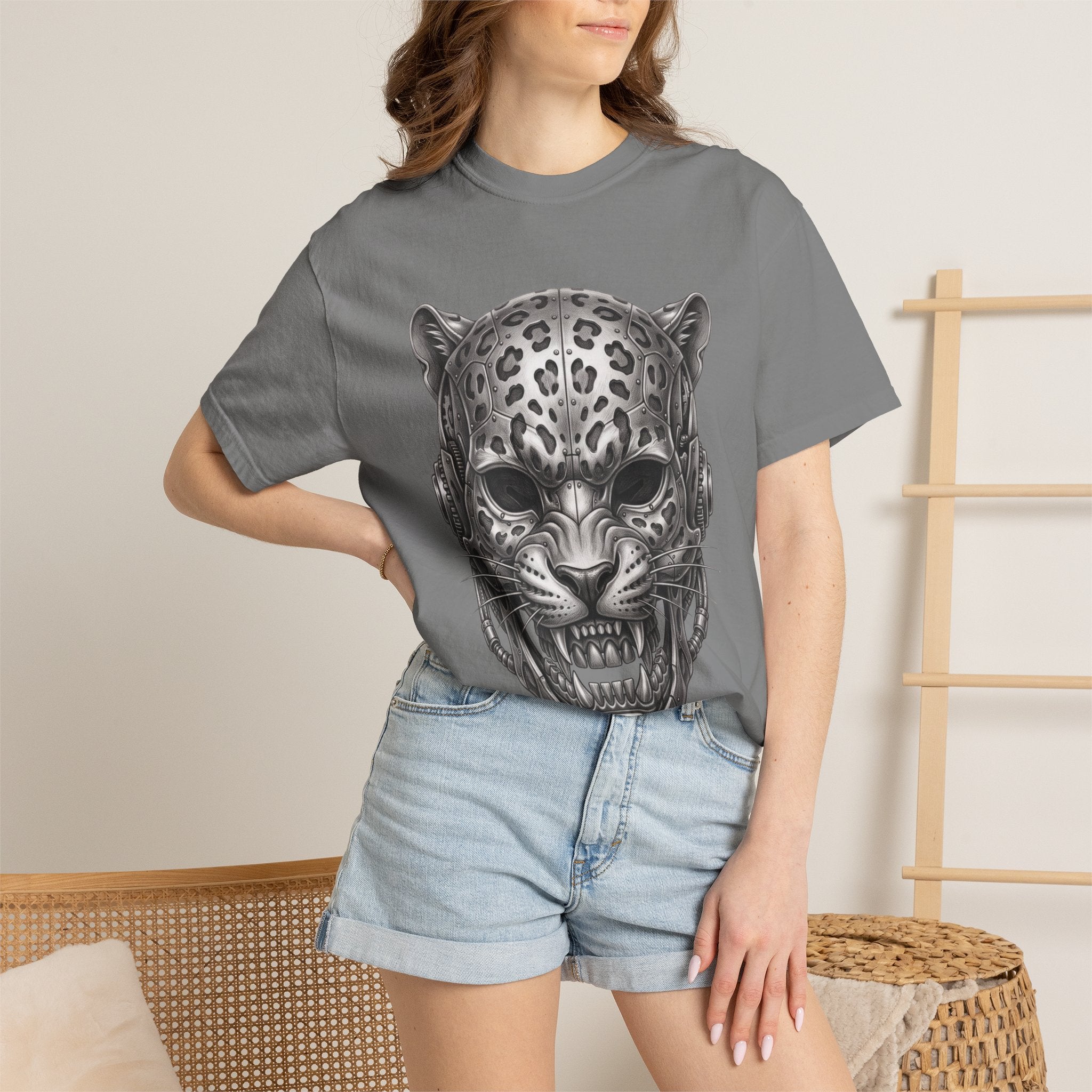Jaguar Skull Tee — Fierce Leopard Skull Graphic T-Shirt