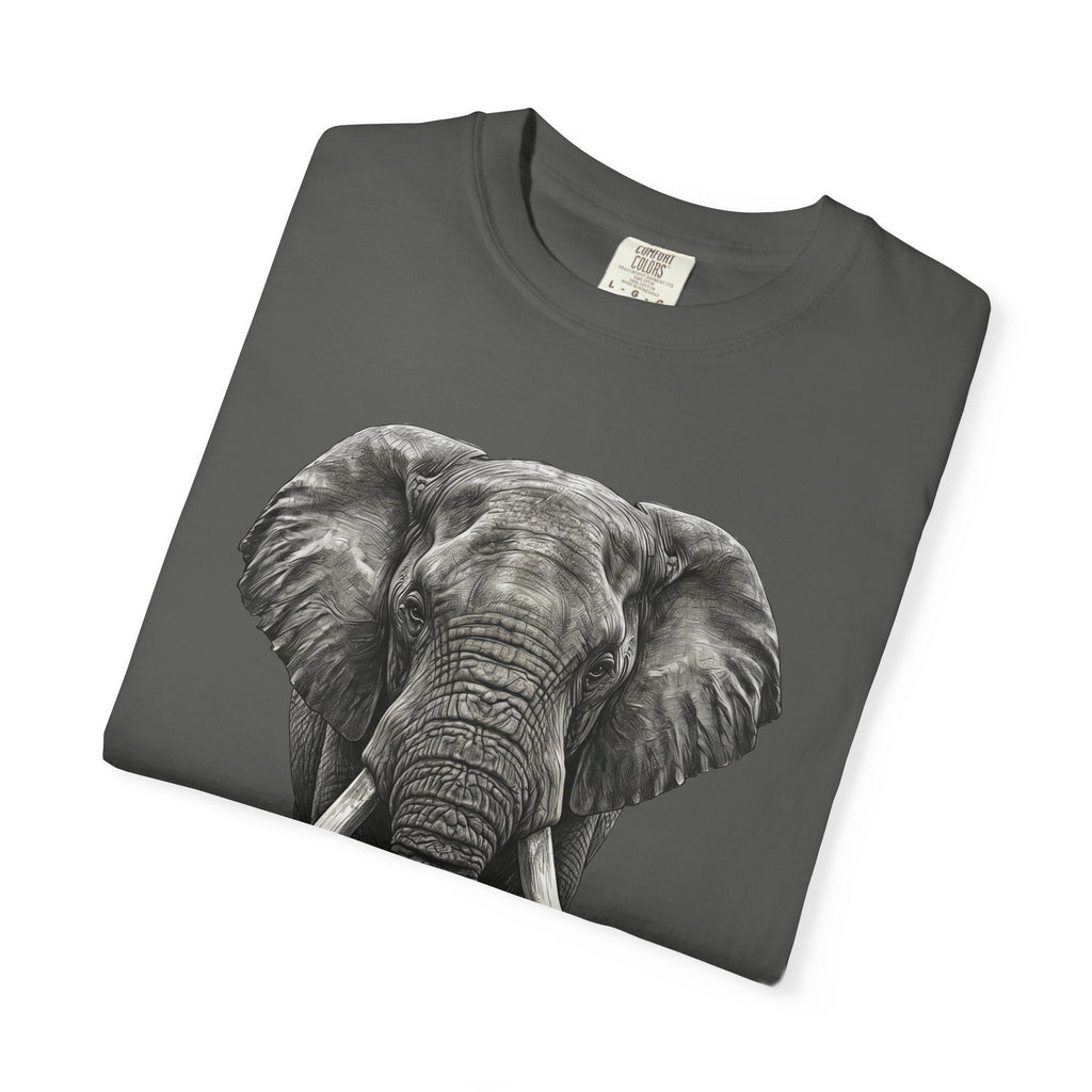 Elephant Graphic T-Shirt — Realistic Safari Animal Tee