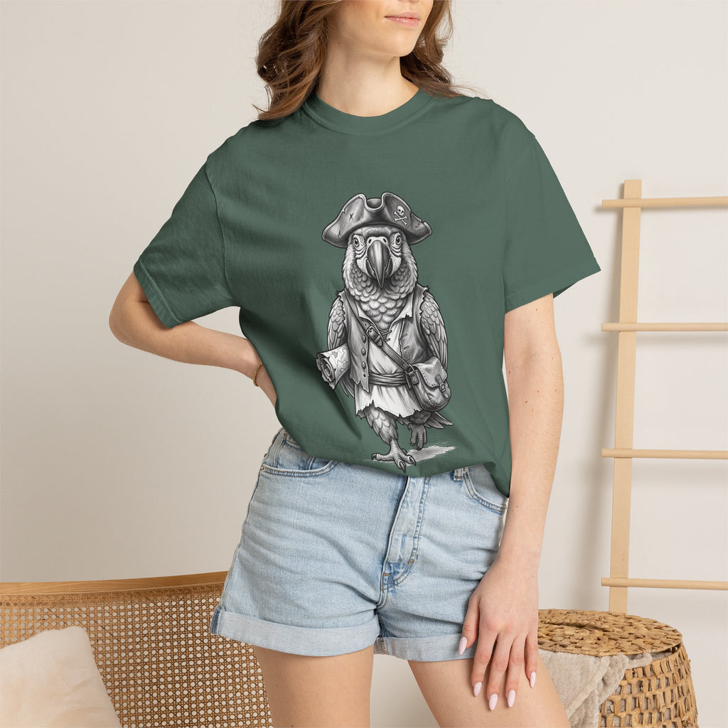 Pirate Parrot T-Shirt — Vintage Nautical Bird Graphic Tee