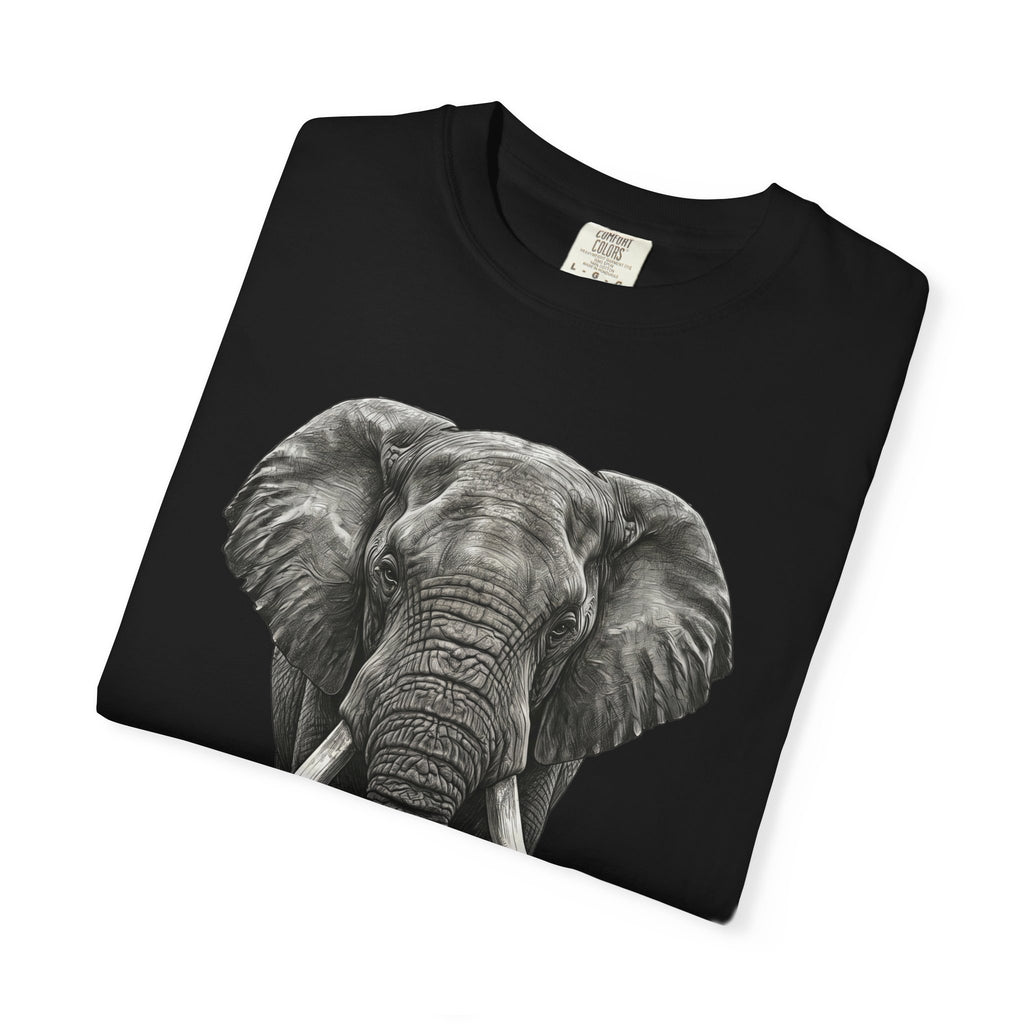 Elephant Graphic T-Shirt — Realistic Safari Animal Tee