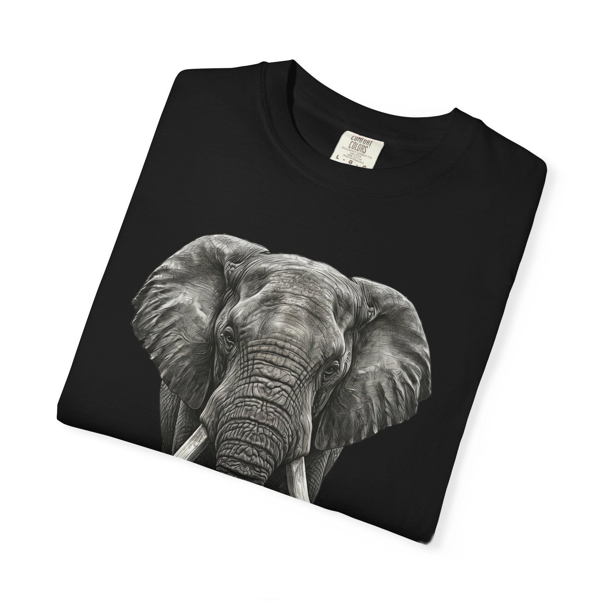 Elephant Graphic T-Shirt — Realistic Safari Animal Tee