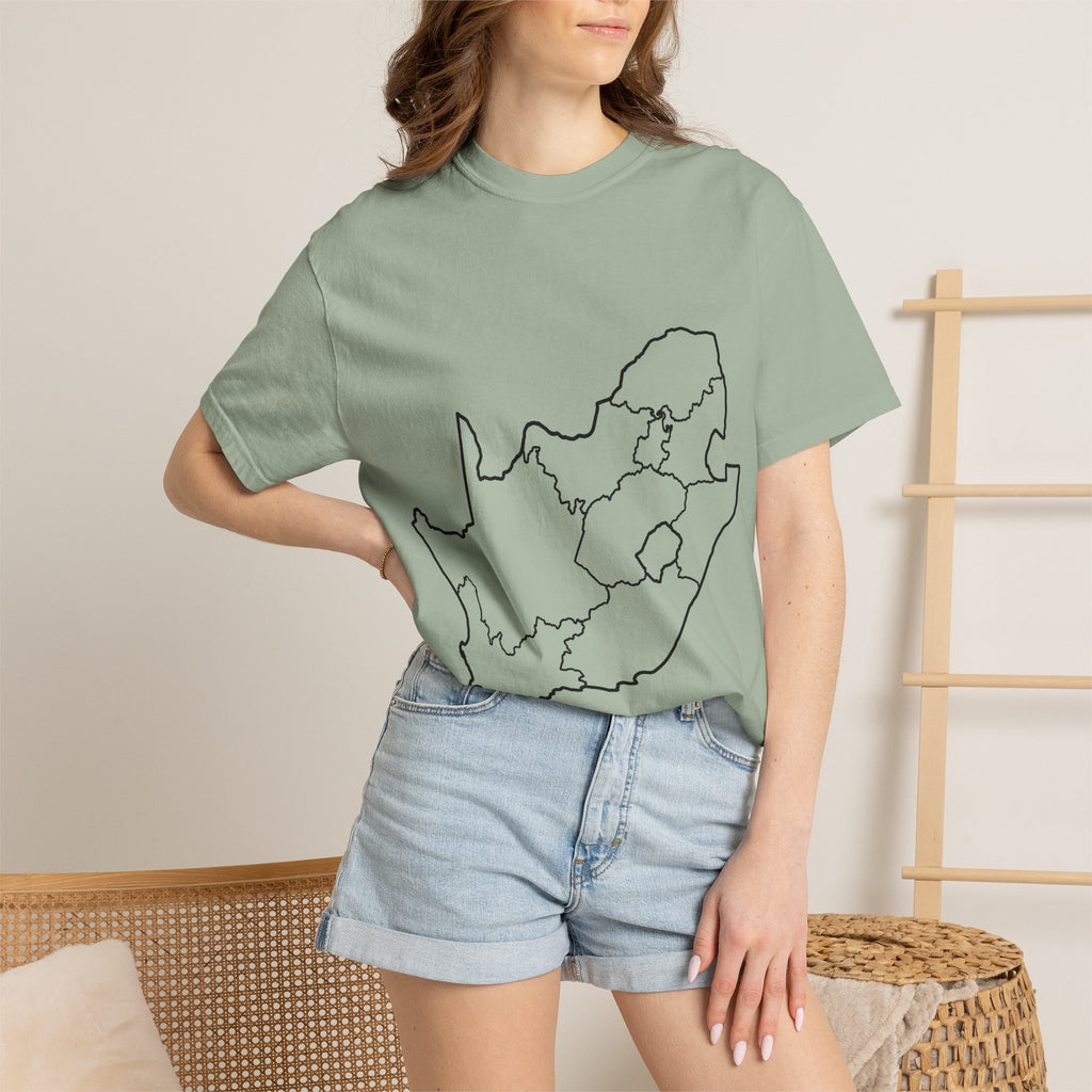 South Africa Outline Map T-Shirt – Minimalist Geography Tee