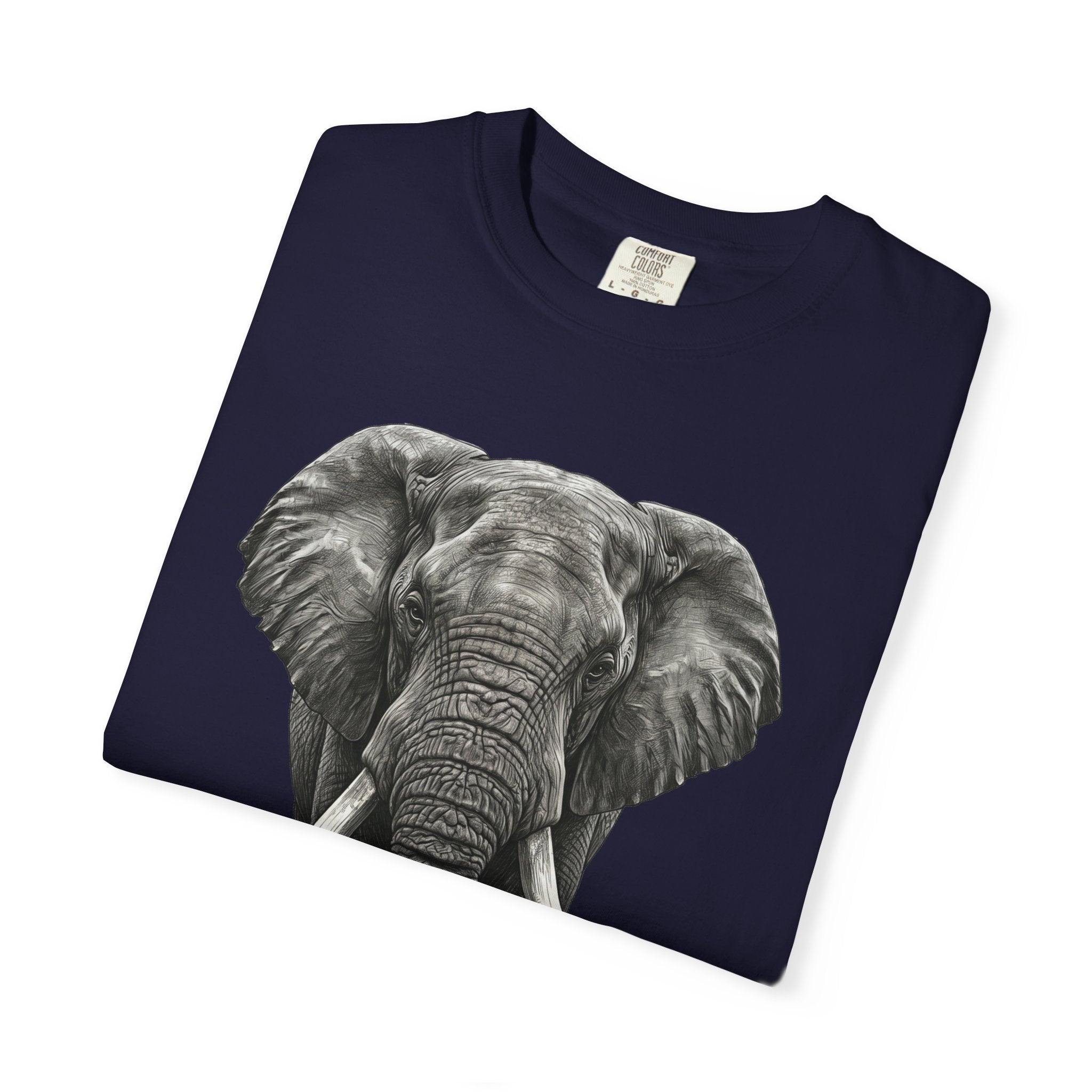 Elephant Graphic T-Shirt — Realistic Safari Animal Tee