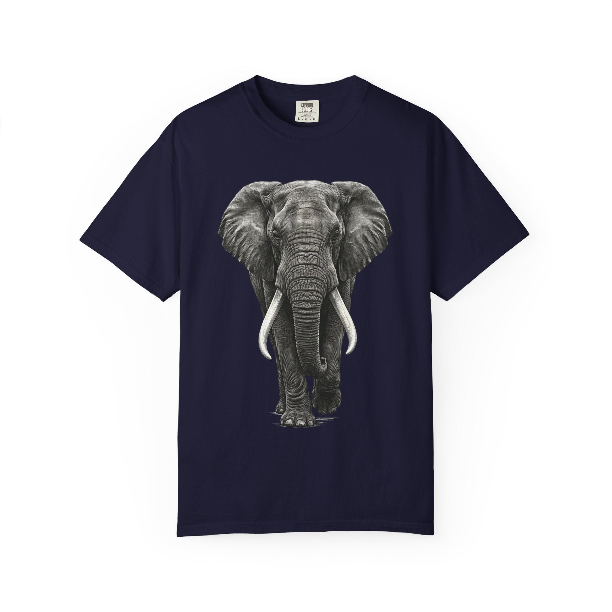 Elephant Graphic T-Shirt — Realistic Safari Animal Tee