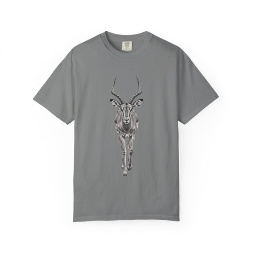 Antelope Sketch T‑Shirt — Minimal Wildlife Graphic Tee