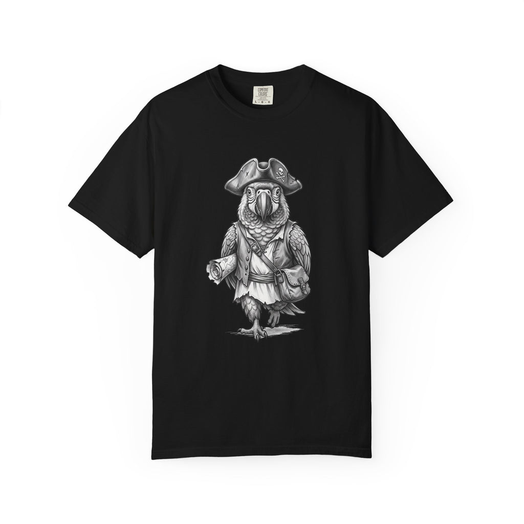 Pirate Parrot T-Shirt — Vintage Nautical Bird Graphic Tee