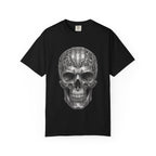 Ornate Silver Skull T-Shirt — Gothic Day of the Dead Style Shirt