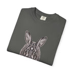 Vintage Rabbit Illustration T-Shirt — Front-Facing Hare Graphic Tee