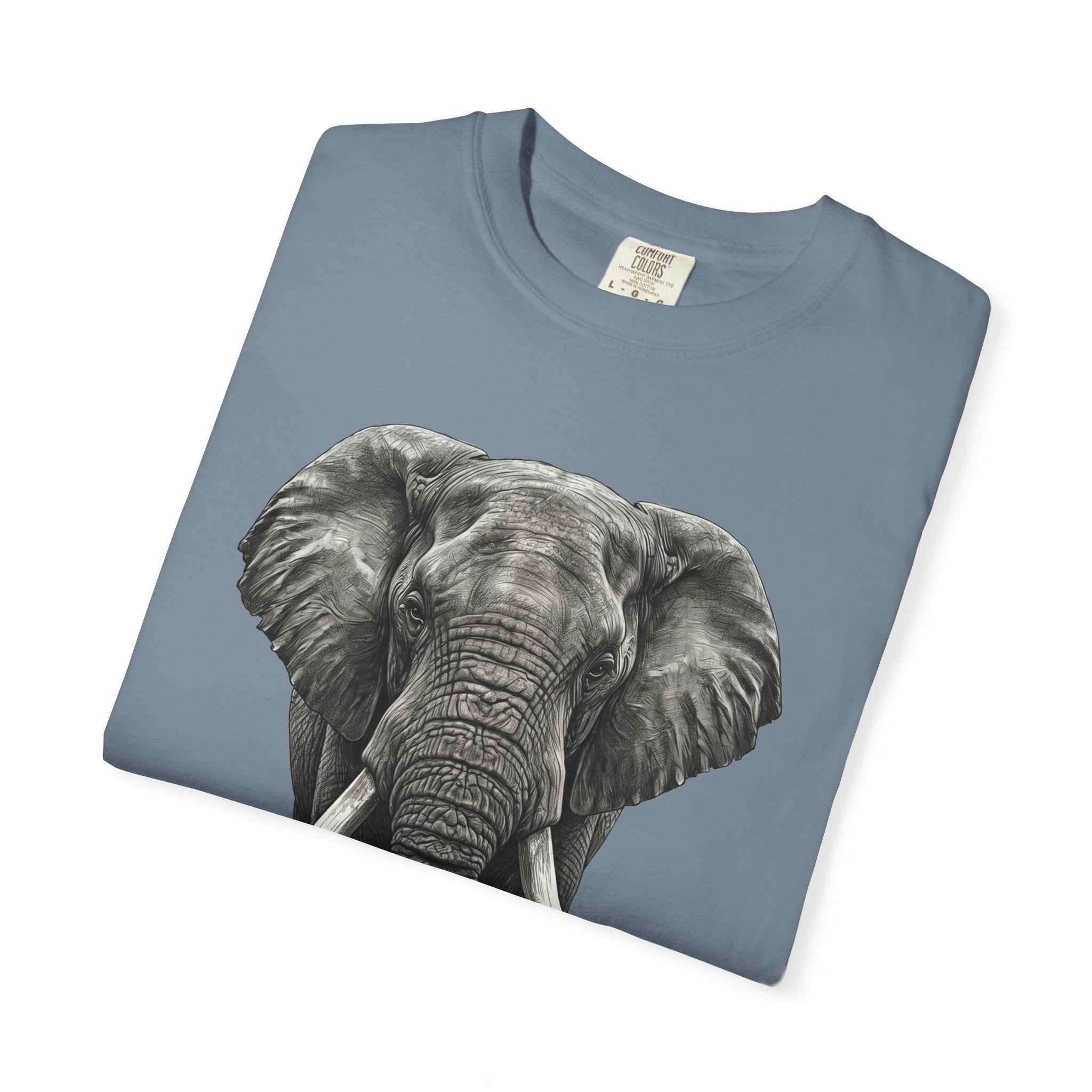 Elephant Graphic T-Shirt — Realistic Safari Animal Tee