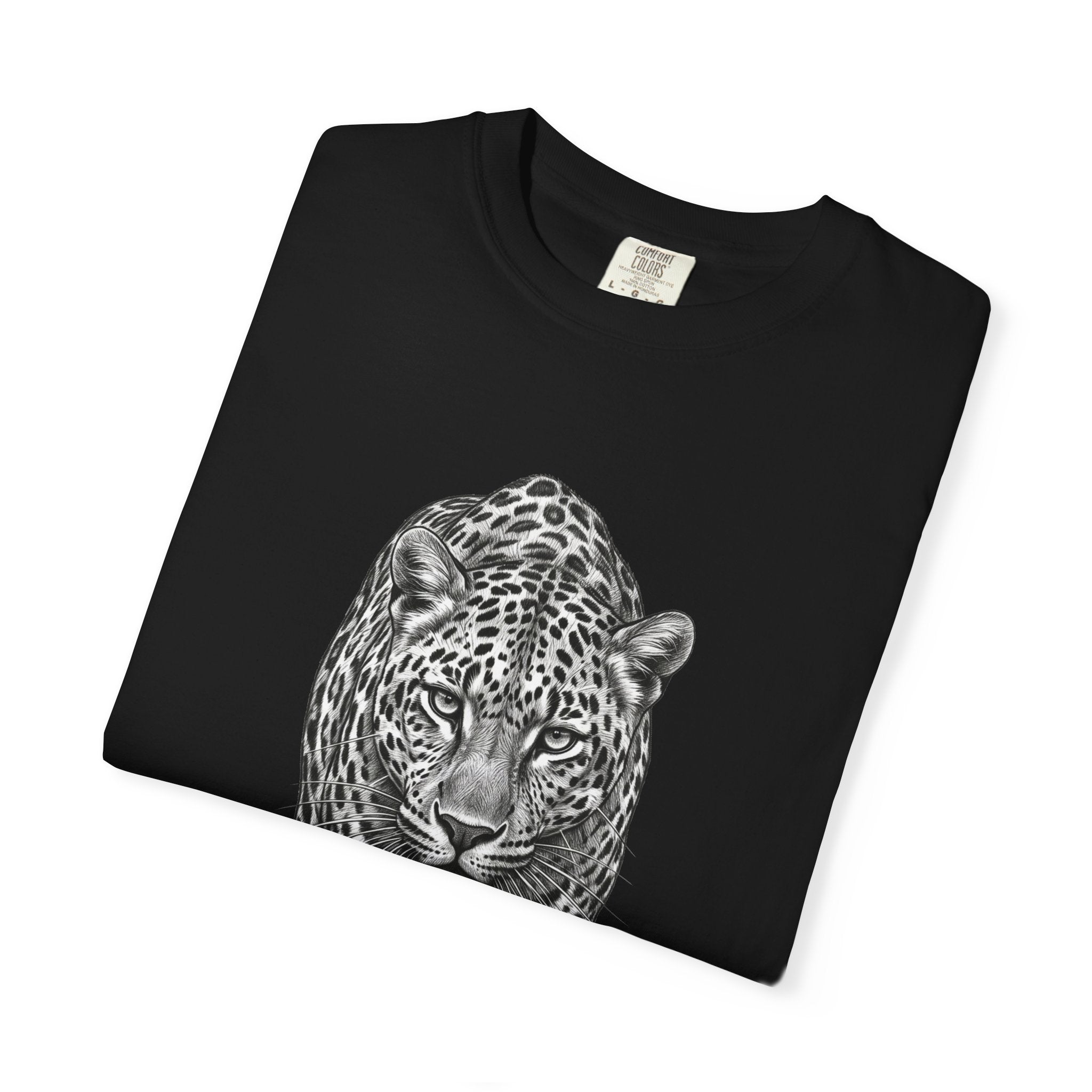 Leopard Walk T‑Shirt — Realistic Graphic Big Cat Tee