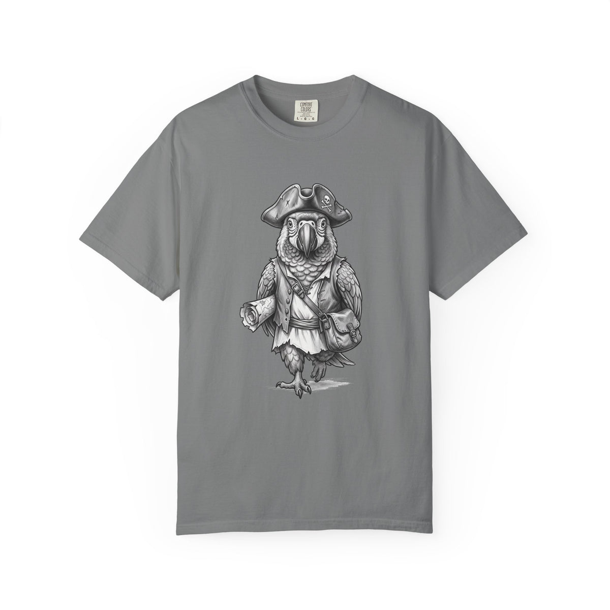 Pirate Parrot T-Shirt — Vintage Nautical Bird Graphic Tee
